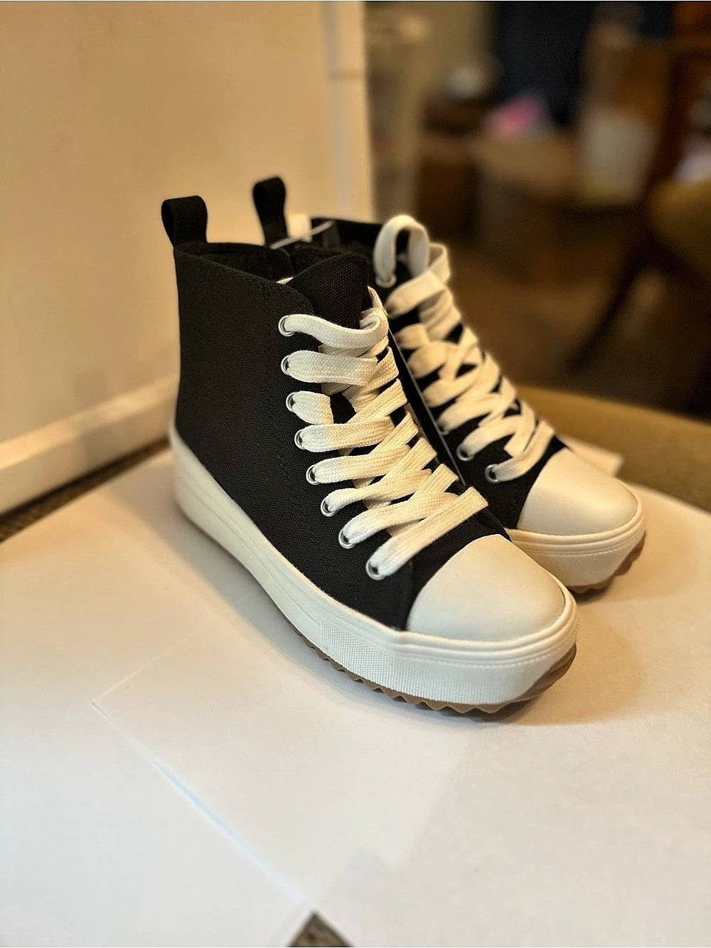 Black & White High-Top Sneakers NWT